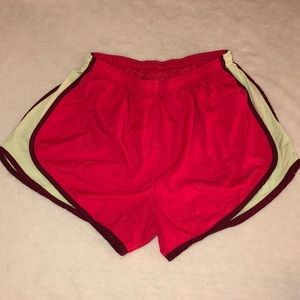 Red Nike shorts size medium